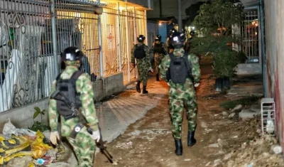 El Ejército realizó patrullajes en varios sectores del municipio.