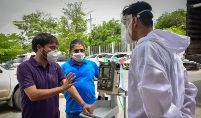 El Alcalde de Barranquilla, Jaime Pumarejo.