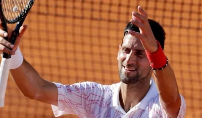 El  tenista serbio Novak Djokovic.