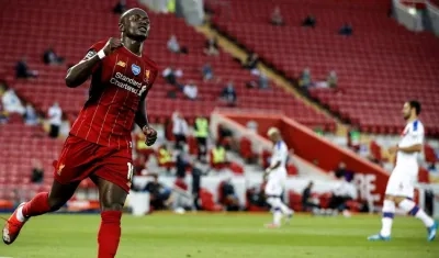 Sadio Mané, figura del Liverpool.