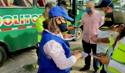 Los operativos se realizan en varios puntos de Barranquilla.