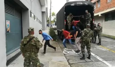 Soldados implicados en el hecho.