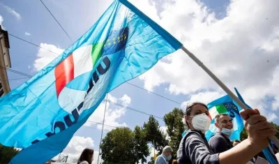 Protesta de docentes.