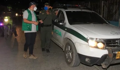 Patrullajes de la Policía en Barranquilla.