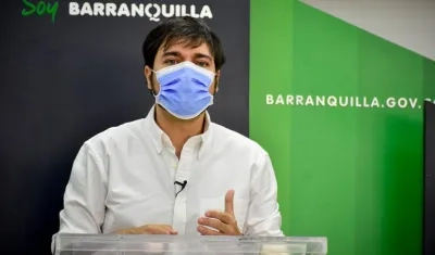 El Alcalde de Barranquilla, Jaime Pumarejo.