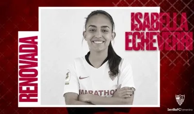 La futbolista colombiana Isabella Echeverri.