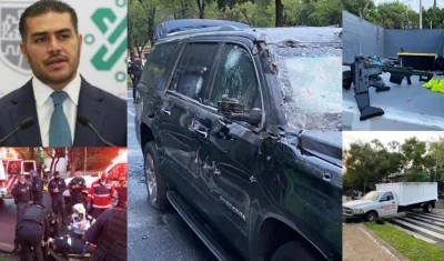 Jefe de Seguridad de la Ciudad de México resultó herido en atentado.