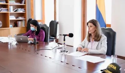 La Vicepresidenta Marta Lucía Ramírez.