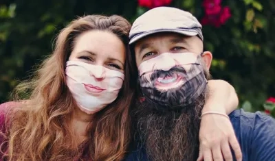 Tapaboca personalizado fabricado en Bélgica.