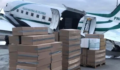 La reciente entrega de 50 ventiladores en Barranquilla.