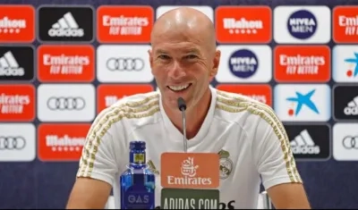 Zinedine Zidane, técnico del Real Madrid.