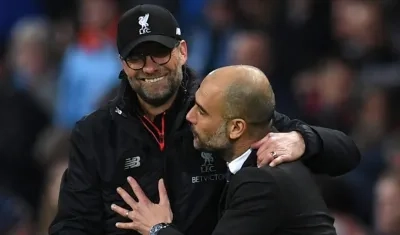 Jürgen Klopp y Pep Guardiola.