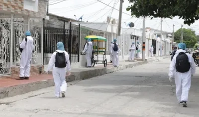 Entrega masiva de elementos de autocuidado de la Gobernación en Soledad.