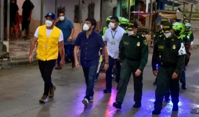 El Alcalde Jaime Pumarejo supervisó los patrullajes.