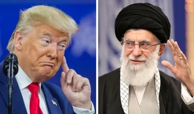 Donald Trump y el líder supremo de Irán, Ayatollah Ali Khamenei.