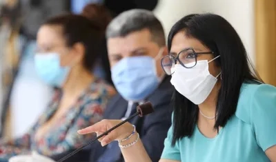 Delcy Rodríguez, vicepresidente de Venezuela.