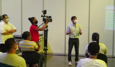 El Alcalde de Barranquilla, Jaime Pumarejo.