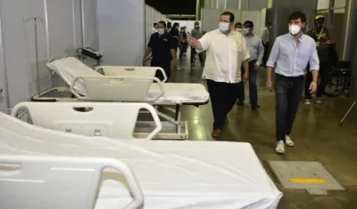 Rómulo Rodado y el Alcalde Jaime Pumarejo.