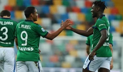 Luis Fernando Muriel y Duván Zapata.
