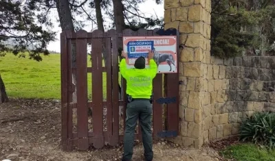 Una de las fincas ocupadas por la Fiscalía.