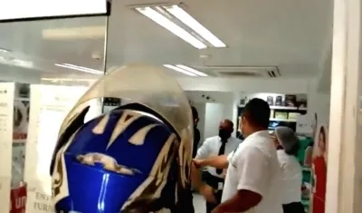 Momento de la agresión.