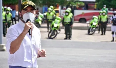 El Alcalde de Barranquilla, Jaime Pumarejo.