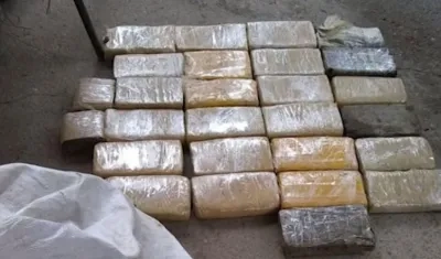Cocaína decomisada.