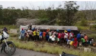 Antes que se produjera la explosión.