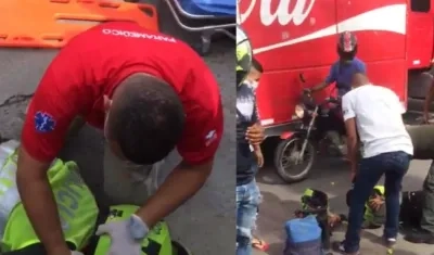 Dos policías heridos.