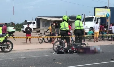 Lugar del accidente.