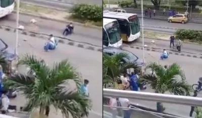 Momento del bloqueo.