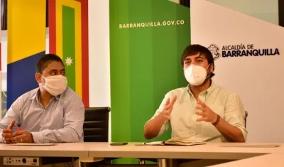 El Alcalde de Barranquilla, Jaime Pumarejo.