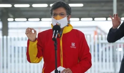 La Alcaldesa de Bogotá, Claudia López.