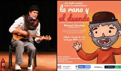 Manuel Sánchez narrará “La rana y el duende”.