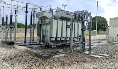 Equipo transformador en la subestación Valledupar.