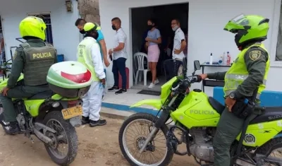 Patrullajes en el cerco sanitario del suroriente de Barranquilla.