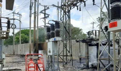 Equipos afectados en la subestación Valledupar.