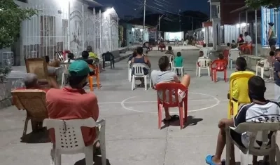 Cinevan en el barrio Rebolo.