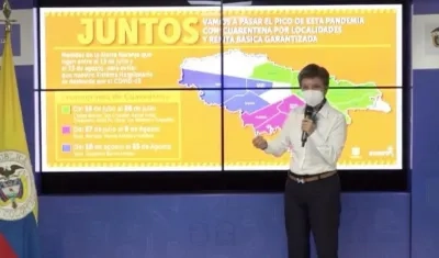 Alcaldesa Claudia López explica la cuarentena estricta en Bogotá.