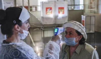 Protocolos de bioseguridad en Moscú.