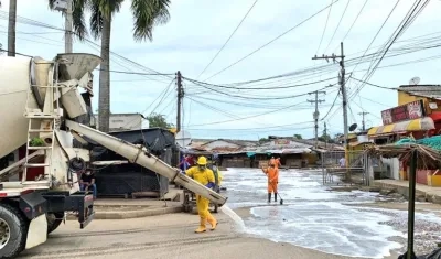 Labores de limpieza y desinfección.