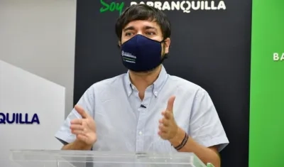 El Alcalde de Barranquilla, Jaime Pumarejo.