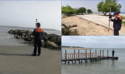 Dimar inspecciona las playas de Cartagena.