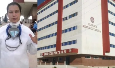 Karina Cequeda, enfermera.