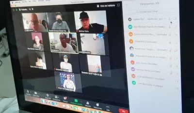 El zoom de los productores y realizadores.