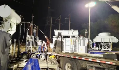 Instalación del transformador móvil.