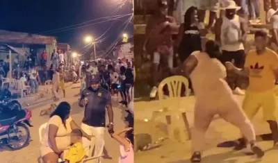 Rumba en el barrio Nelson Mandela.