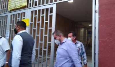 El exjuez de Usiacurí Andrés Rodríguez Caes al salir de la diligencia judicial.