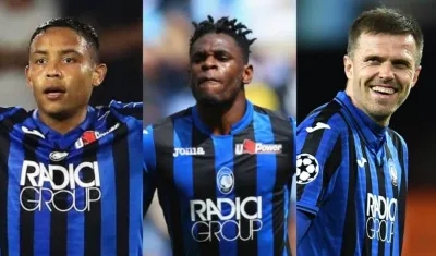 Luis Muriel, Duván Zapata y Josip Ilicic.