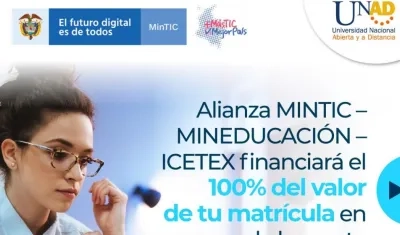 Estudios con créditos condonables.